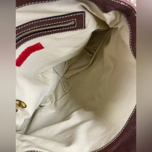 Valentino Garavani Brown Leather Braided Handle Shoulder Bag with COA - Picture 14 of 16